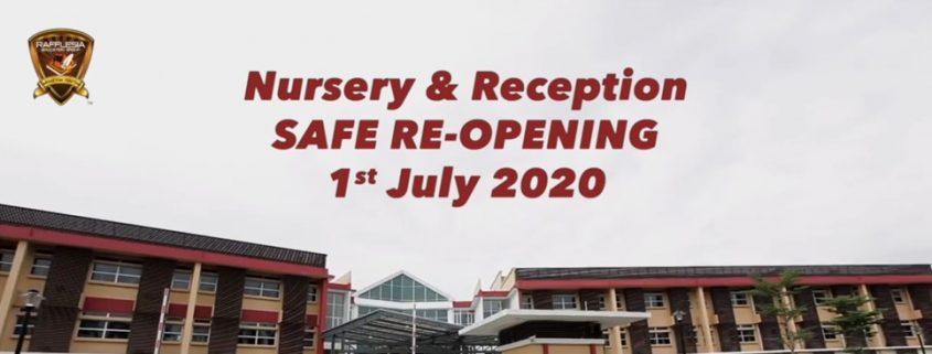 Nursery & Reception | Safe Re-Opening | 1 July 2020