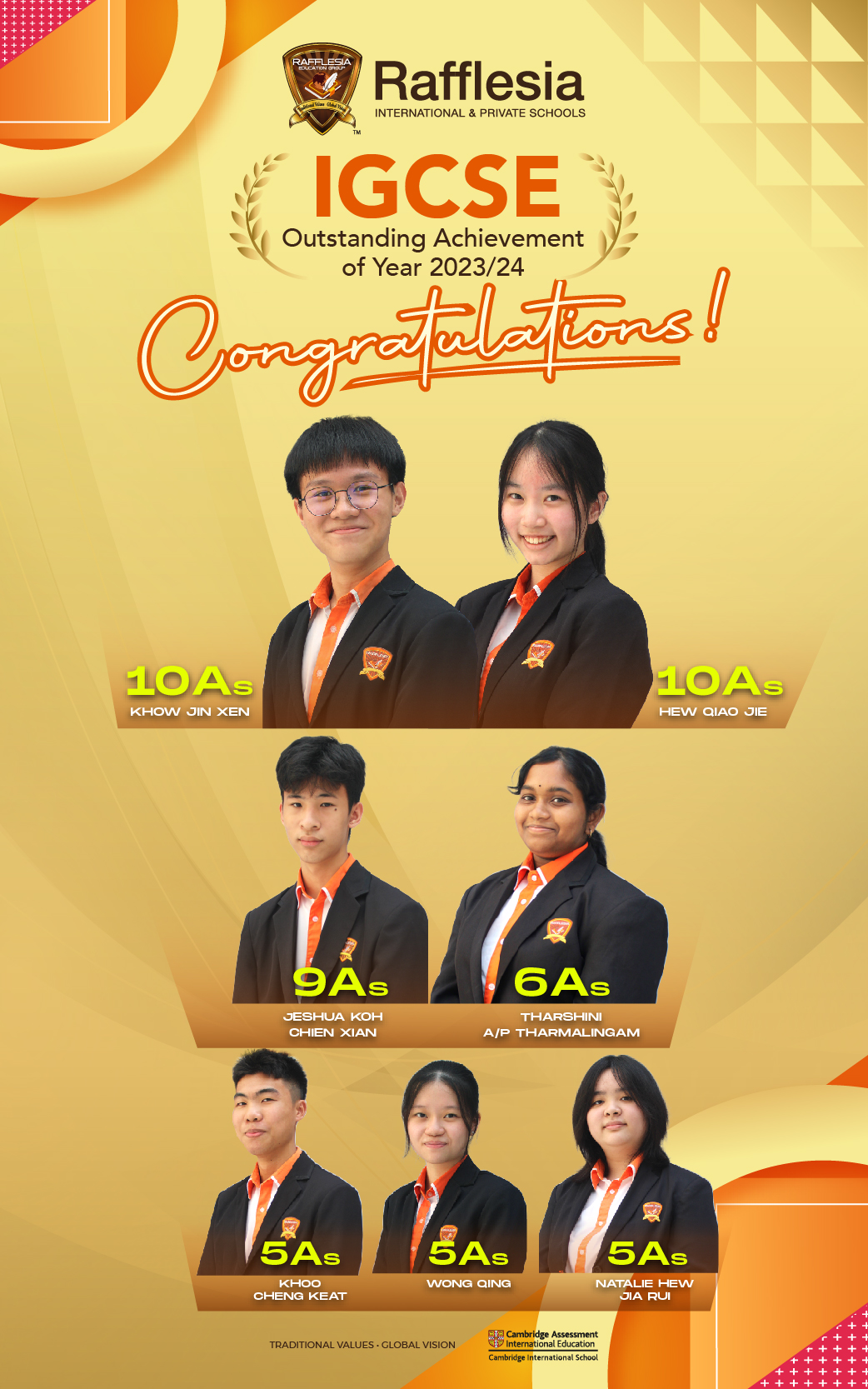 IGCSE Top Achievers 2023/2024 (Puchong)