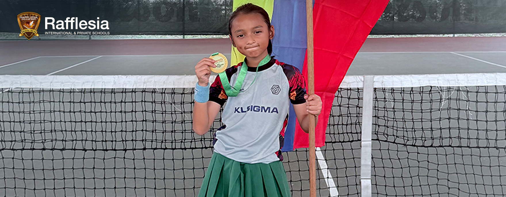 Congratulations to our young tennis champion, Raessa!
