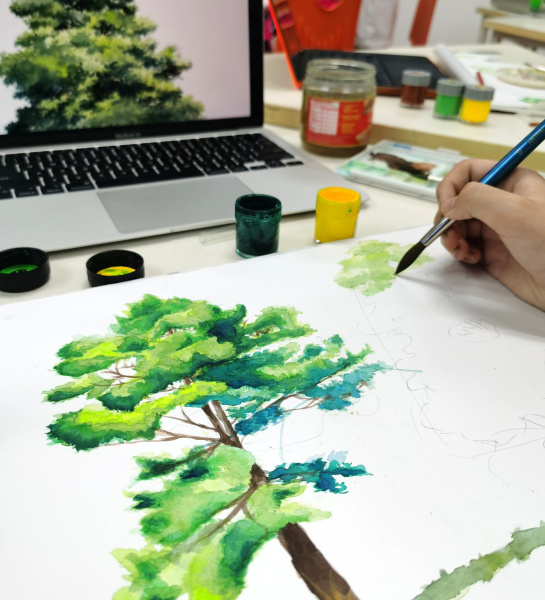 How to Paint Realistic Trees
