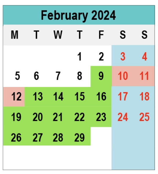 Calendar 2024