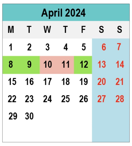 Calendar 2024