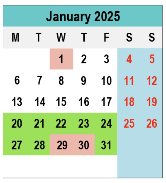 2025 Calendar