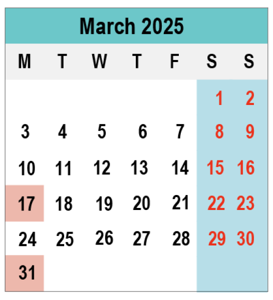 2025 Calendar