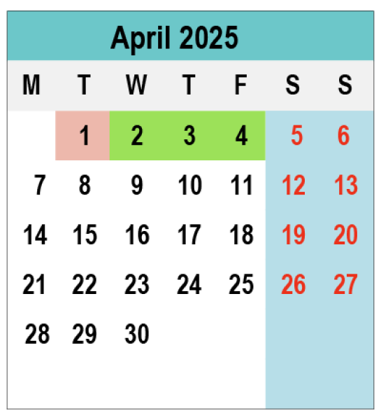 2025 Calendar