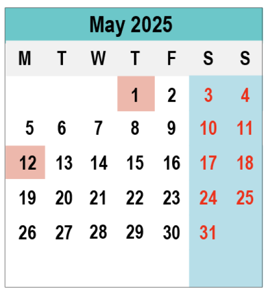 2025 Calendar