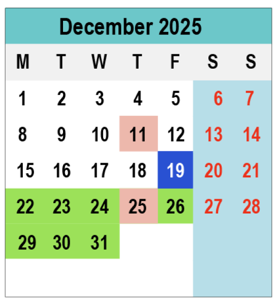 2025 Calendar