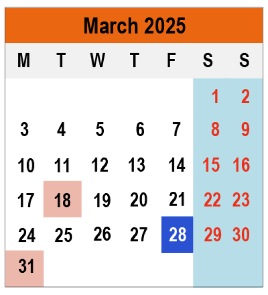 Academic Calendar 2024/2025