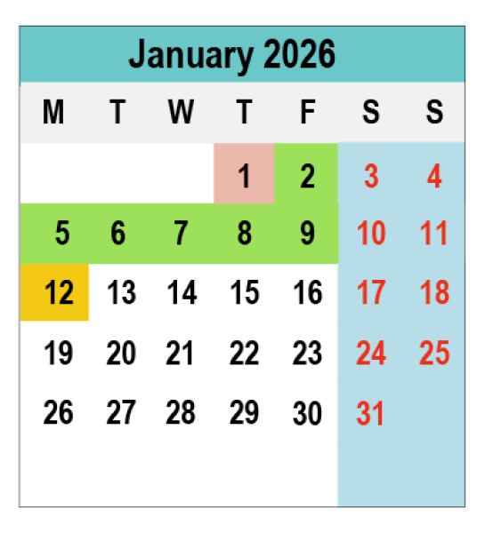 2026 Calendar
