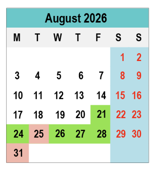 2026 Calendar